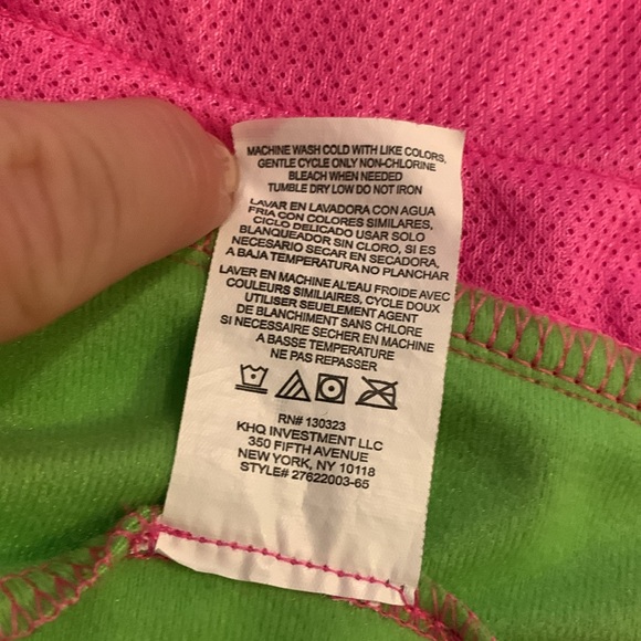 Under Armor Baby Girls Pink And Green Track Jacket, Size 4 - Picture 10 of 15